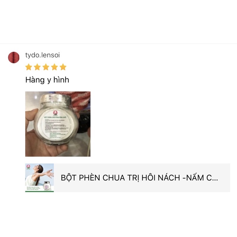 Bột phèn chua chưng cất