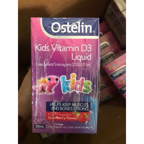 Bổ Sung Vitamin D Dạng Nước Cho Bé Ostelin Vitamin D Liquid Kids 20ml Của Úc