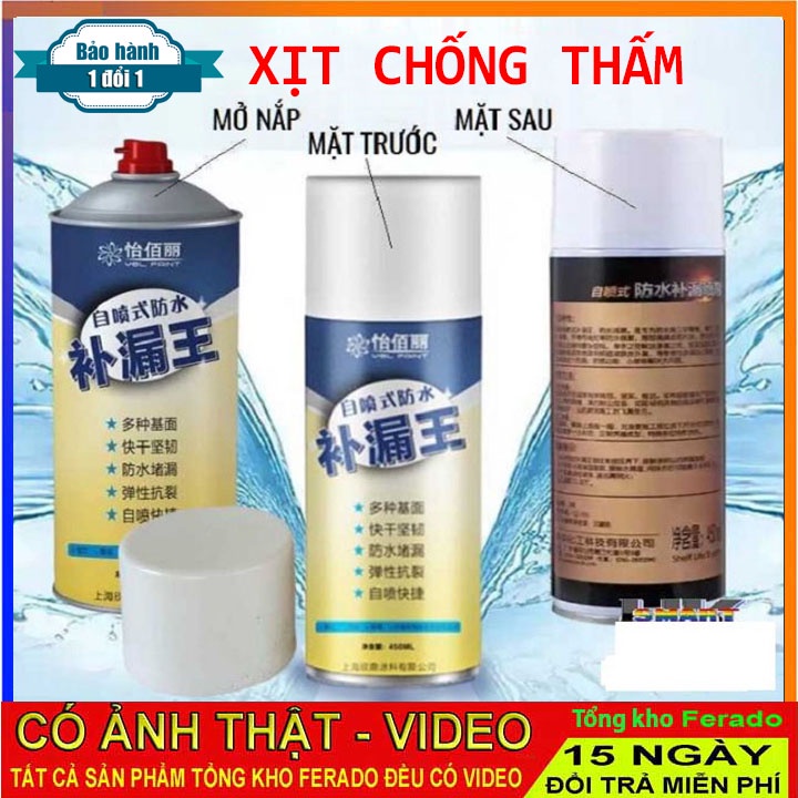 Chai dung dịch xịt chống dột - chống thấm nước - Bình xịt chống thấm, dột