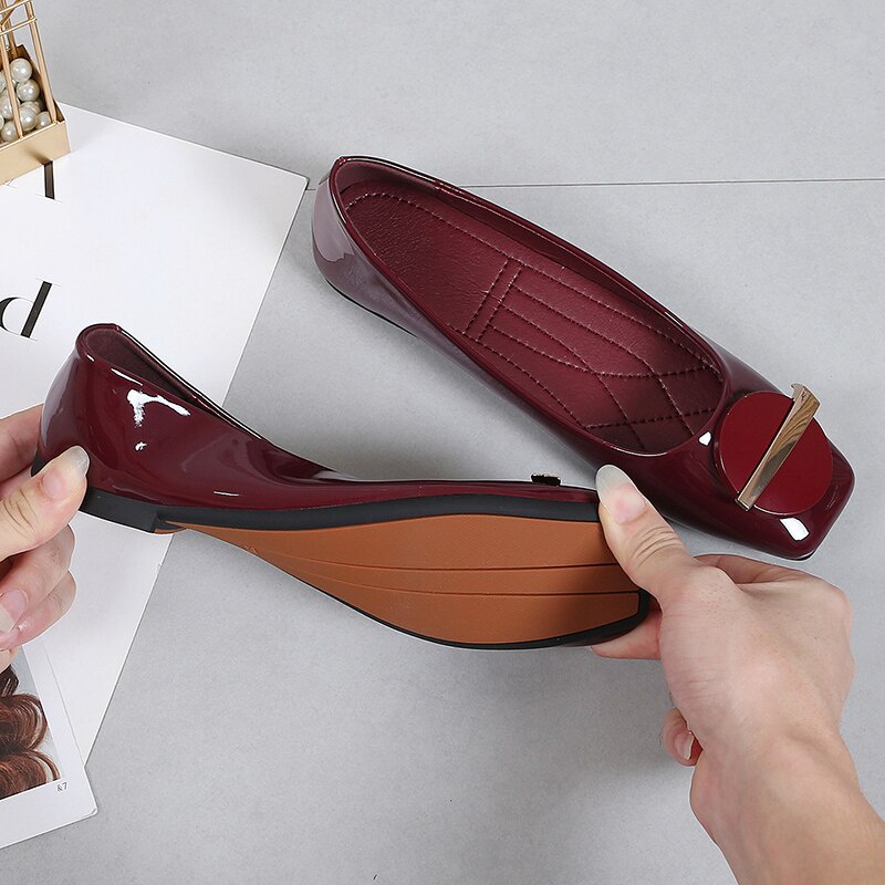 Giày Búp Bê Mũi Vuông Thời Trang Nữ