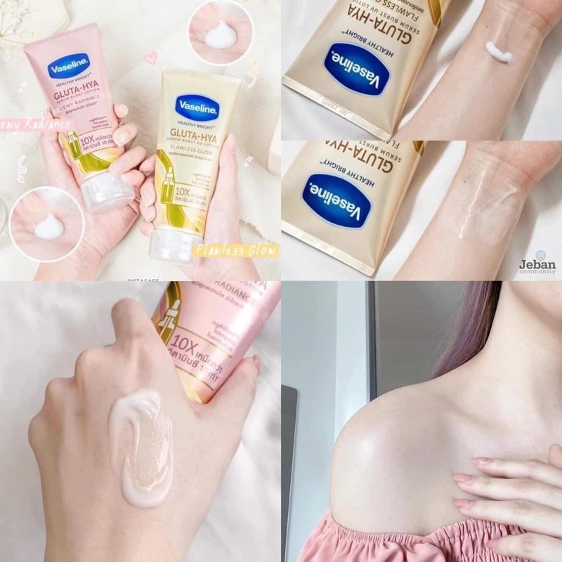 Sữa dưỡng thể Vaseline Healthy Bright Gluta HYA Serum Burst Lotion 10X