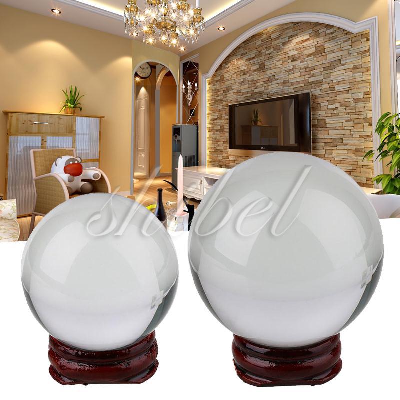 Quả cầu pha lê thủy tinh trong suốt kèm giá đỡ 50mm / 60mm（ Giá đỡ）
