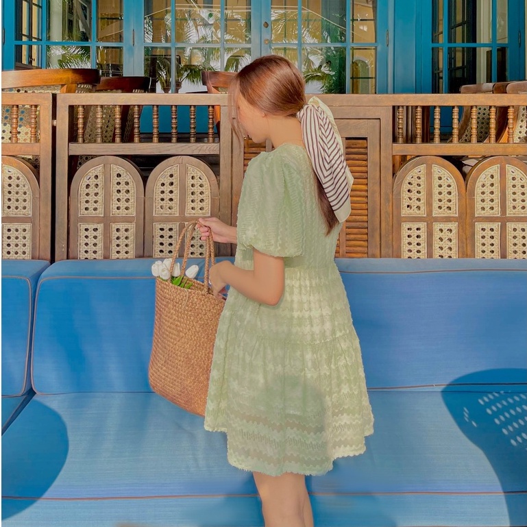 Váy Fabric Holic tay phồng mùa Hè.