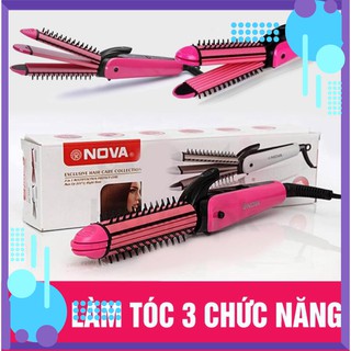 Máy làm tóc 3 in 1 đa năng Lược điện Nova