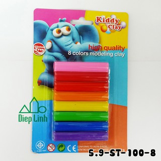 Bộ đất sét nặn 12 màu Kiddy Clay Thái Lan