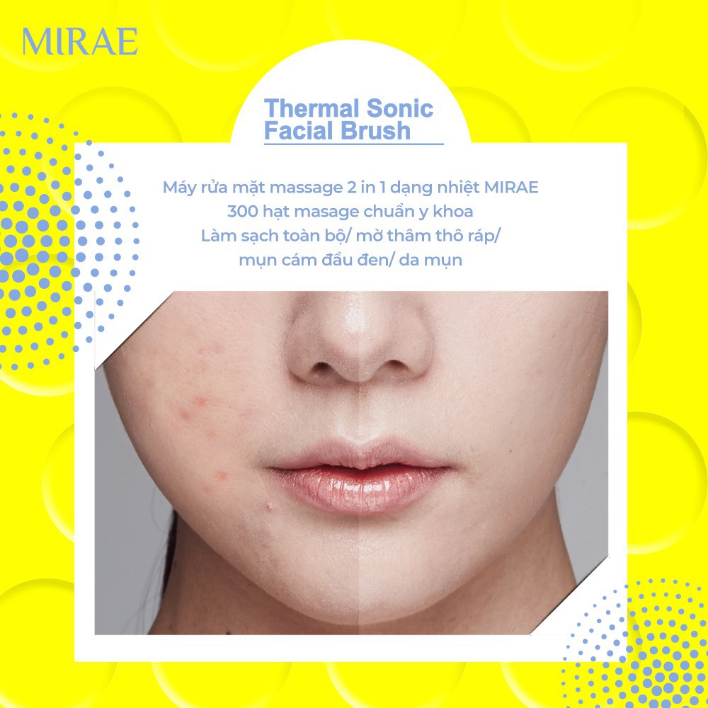 Máy Rửa Mặt MIRAE Chính Hãng Bảo Hành 1 Năm MIRAE THERMAL SONIC FACIAL BRUSH | BigBuy360 - bigbuy360.vn
