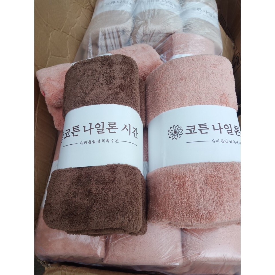 KHĂN TẮM KHỔ TO 70X140CM, KHĂN CUỘN XUẤT HÀN QUỐC - Duonghieu6789