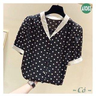 Áo sơ mi chấm bi công sở - A1083