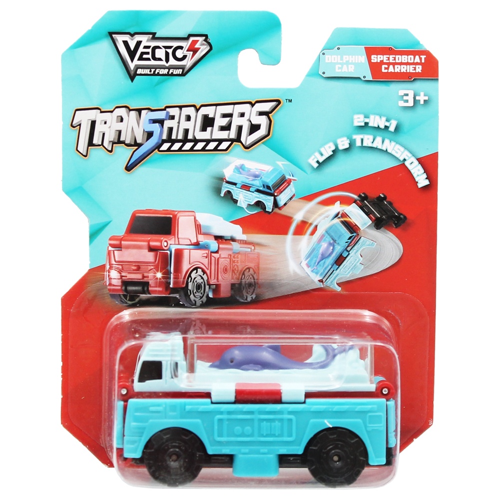 Đồ Chơi Xe Biến Hình Transracers Dolphin Car / Speedboat Carrier - Vecto VN463875-38