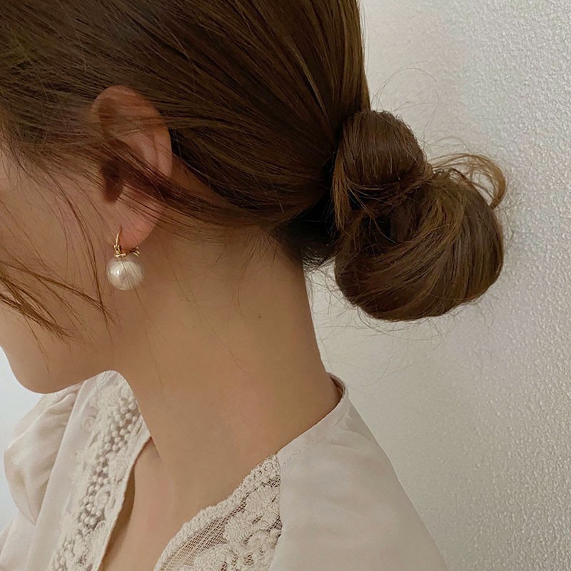Khuyên tai ngọc trai bông tai ngọc trai nhân tạo phong cách thời trang Hàn Quốc cho nữ BT04
