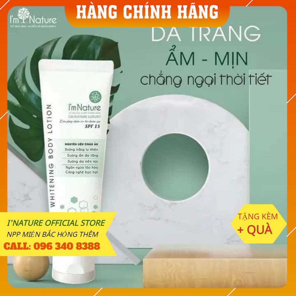 Kem Dưỡng Trắng Da Body Lotion I'm Nature - Dưỡng Trắng Tự Nhiên - Dưỡng Ẩm Đa Tầng - Ngăn Ngừa Lão Hoá...