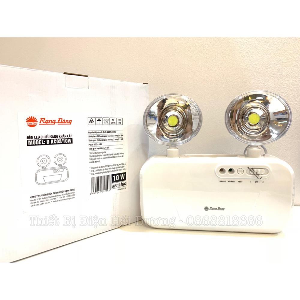 Đèn LED khẩn cấp Rạng Đông 10W D KC02/10W (Ánh sáng trắng)