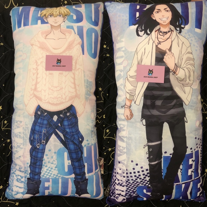 Gối ôm 2 mặt Tokyo Revenger nhân vật Baji và Chifuyu