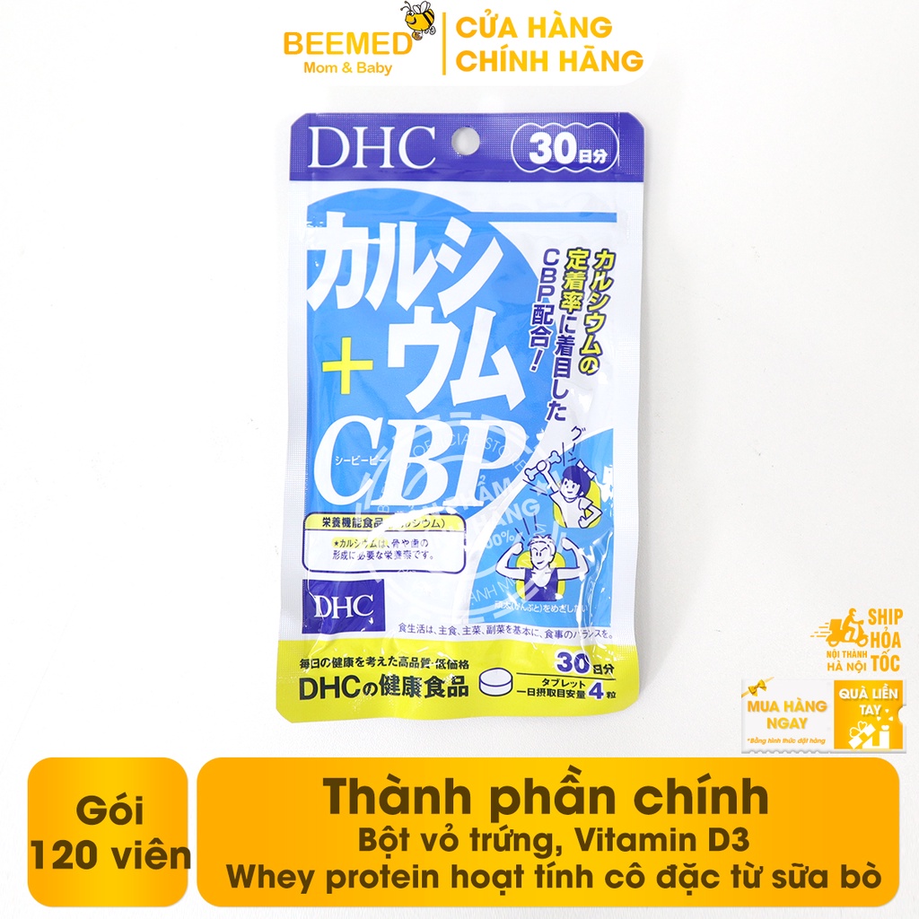 Viên uống canxi DHC Calcium - Bổ sung Canxi tăng chiều cao cho trẻ em, giảm loãng xương người cao tuổi - DHC Nhật Bản