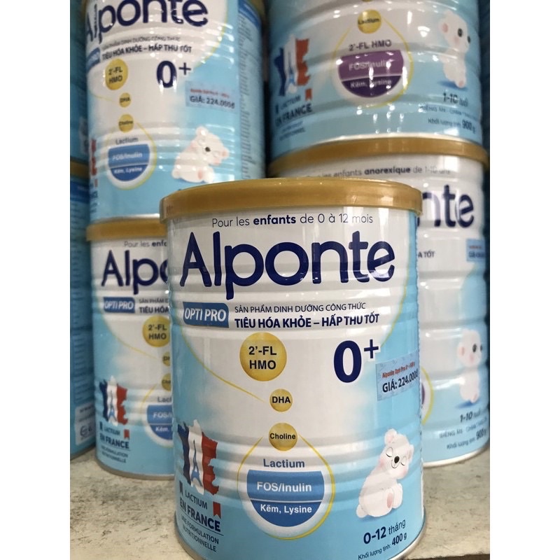 Sữa bột Alponte Optipro 0+ lon 400g