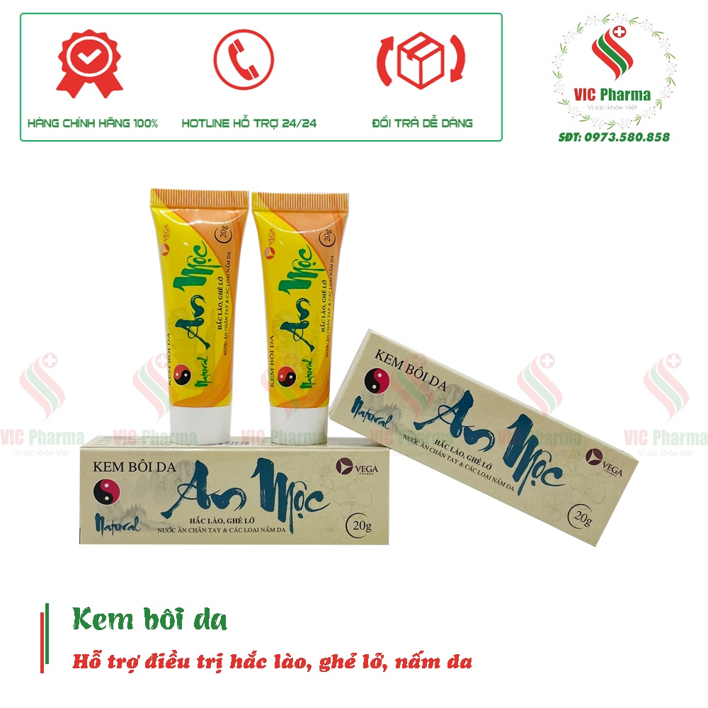 Kem bôi da An Mộc hỗ trợ điều trị Hắc lào, ghẻ lở, nấm da 20g