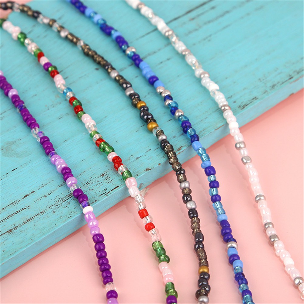 Dây đeo giữ kính/khẩu trang chuỗi hạt nhiều màu chống trượt cho nam và nữ