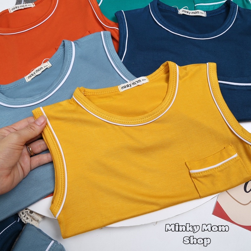 Bộ Ba Lỗ Thun Lạnh Minkymom Cho Bé Trai Bé Gái (28-40kg) - Minkymomshop Ms022