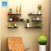 Kệ Thanh Ngang Treo Tường Kết Cấu Giấu Chân SIB Decor, Gỗ Lõi Xanh Chống Ẩm, Kèm Phụ Kiện Và Thước Thuỷ Lấy Cân Bằng