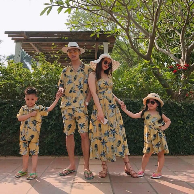 Váy hoa quả đi biển