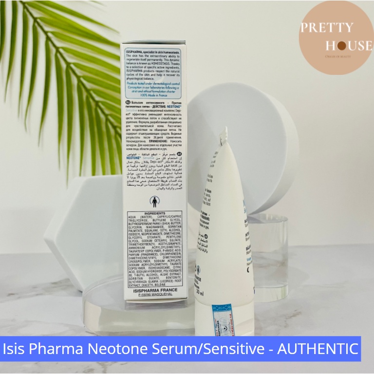 Neotone Serum / Sensitive kem dưỡng sáng làm mờ thâm nám, đốm nâu – ISIS Pharma 30ml