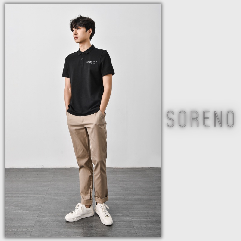 Áo Polo ESSENTIALS Nam Nữ Form Rộng Cotton Cá Sấu Cao Cấp | Soreno