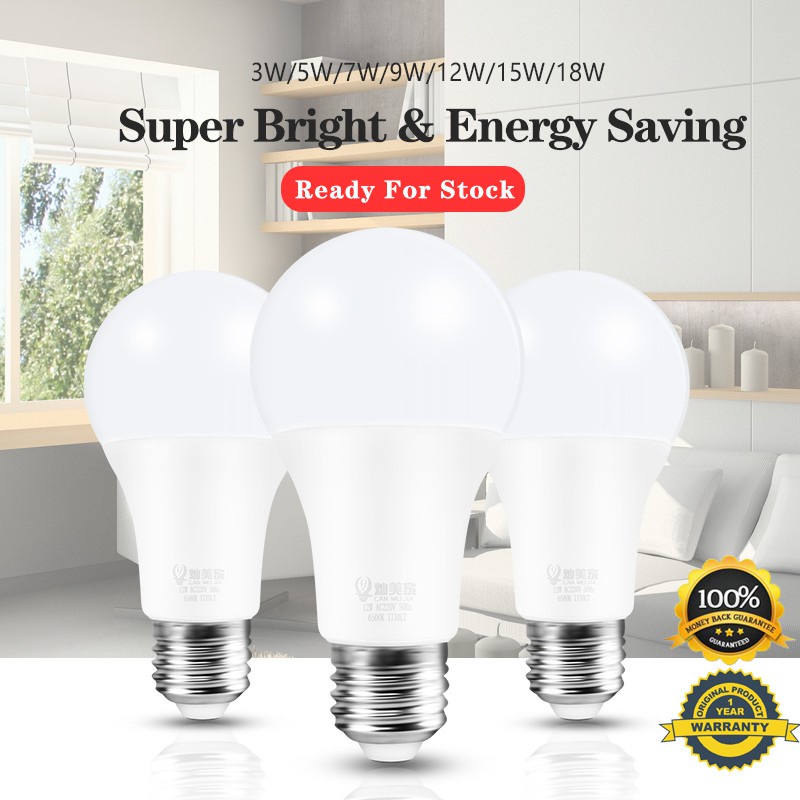 Bóng Đèn Led E27 AC110V 220V 240V 3W 5W 9W 12W 15W 18W Dùng Trang Trí Phòng Khách