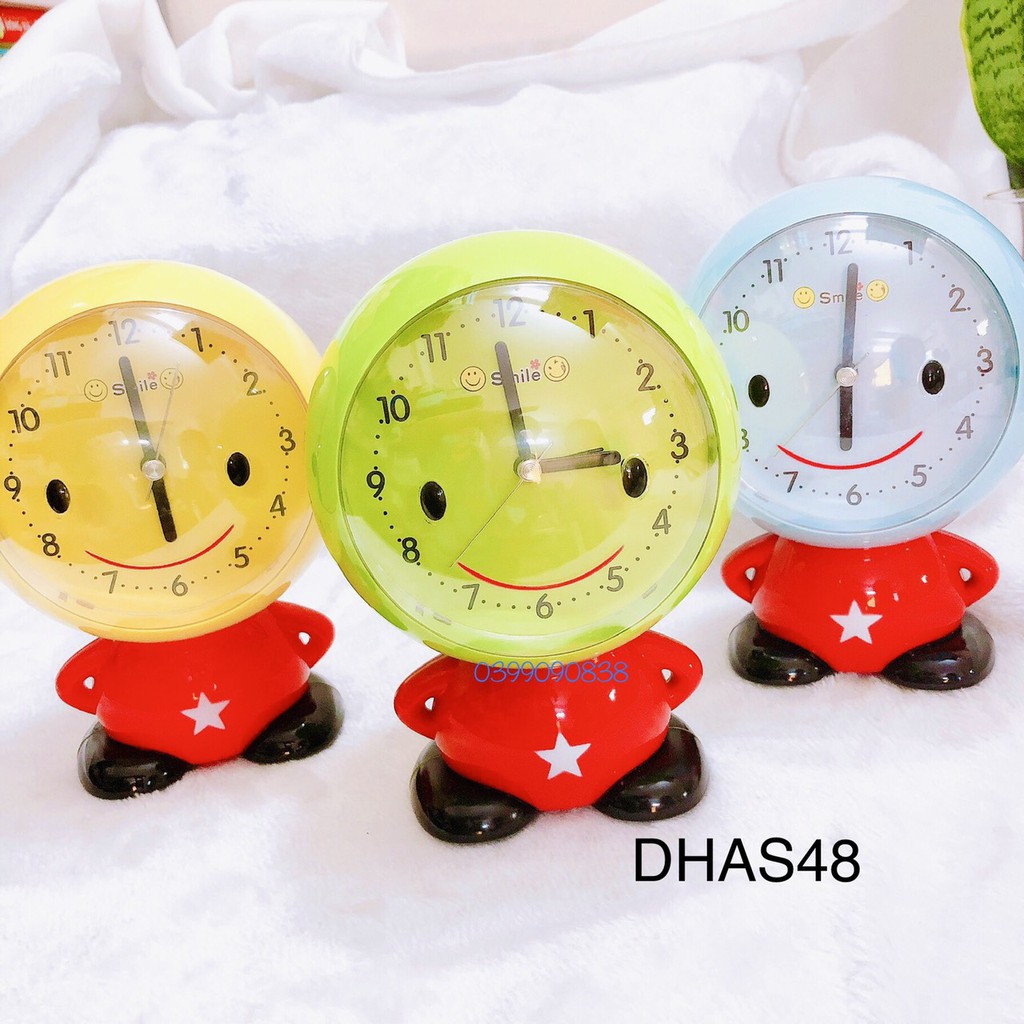 Đồng hồ báo thức để bàn mặt cười Smile DHAS48