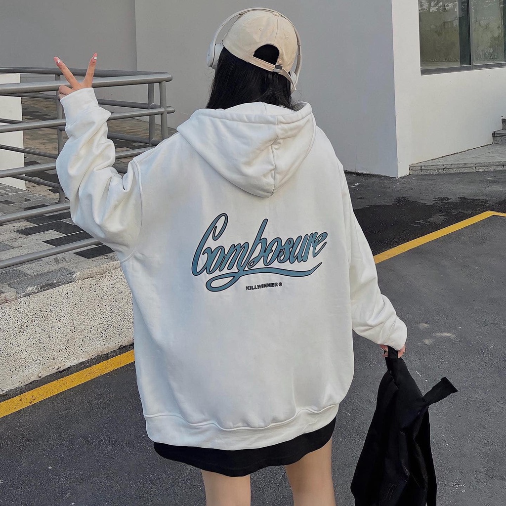 Áo Khoác Nỉ Unisex 𝐊𝐈𝐋𝐋𝐖𝐈𝐍𝐍𝐄𝐑 Mũ To 2 Lớp Áo Hoodie Nỉ Ngoại Nam Nữ Kéo Khóa Có Túi Freesize Form Rộng