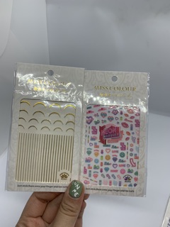 Sticker chữ dán móng