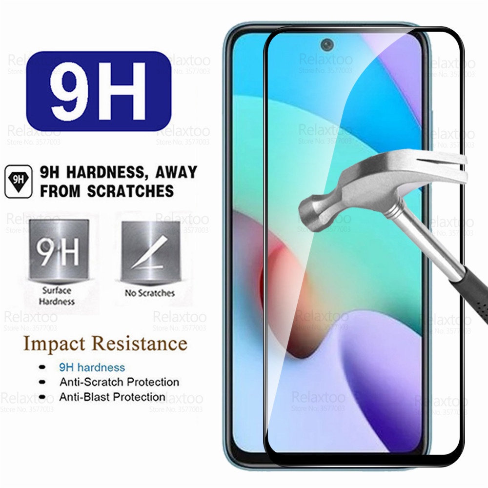 Set 2 kính cường lực 9D bảo vệ toàn màn hình cho Xiaomi Redmi 10 Redmi10 Redme Readmi 10