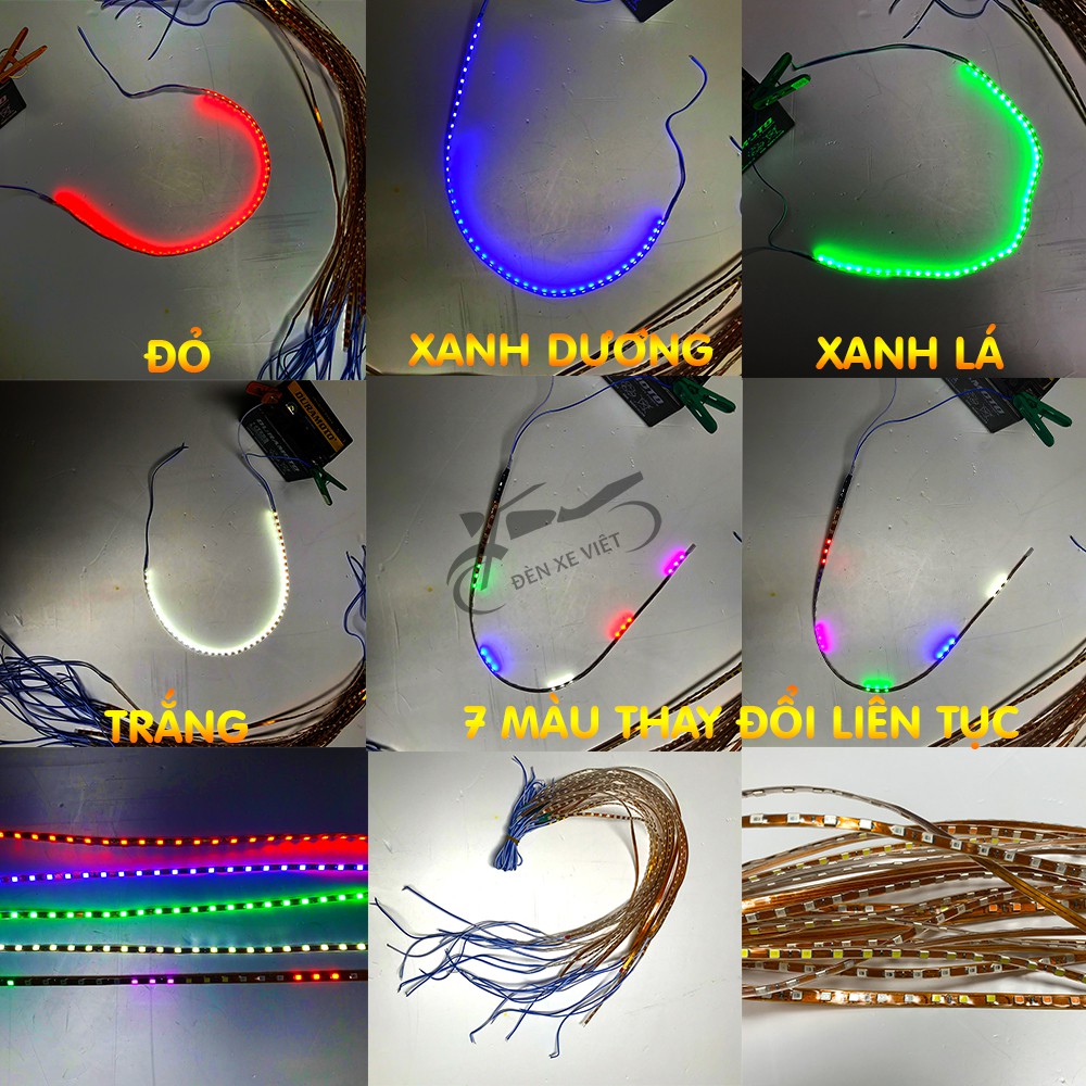 1 Dây led ánh sao dán thân xe máy oto với 5 màu tùy chọn - cực đẹp - thời trang