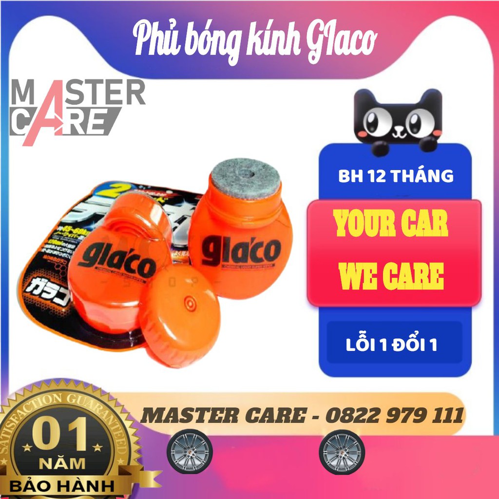 Phủ Nano kính Glaco Roll On Large - Soft99 ( Phủ Nano từ 1 đến 3 tháng )