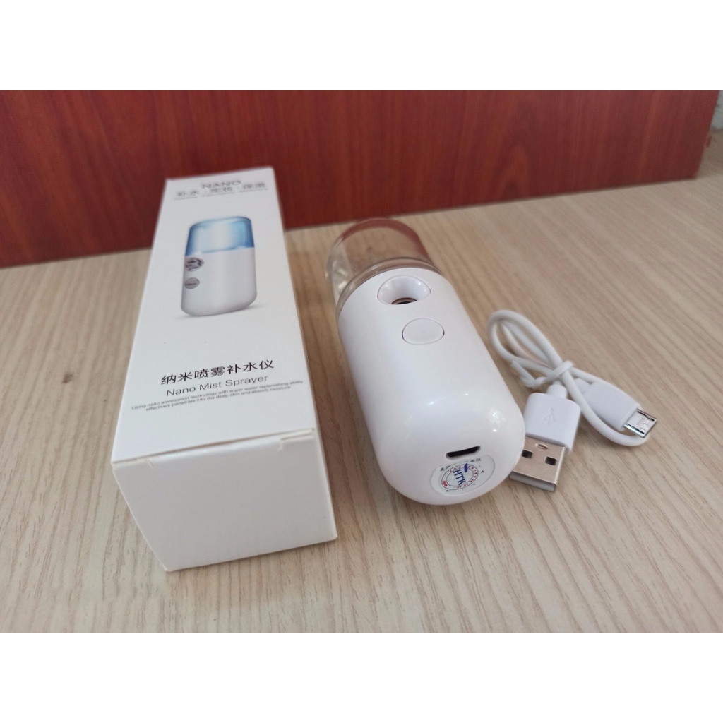Máy phun sương mini cầm tay, giúp dưỡng ẩm da hiệu quả