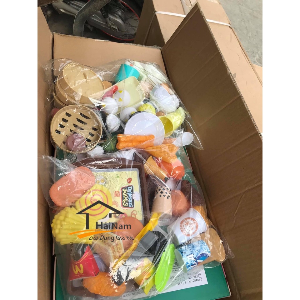 ( TẶNG BỜM KUTE) Bộ Đồ Chơi Nấu Ăn Nhà Bếp 88 Chi Tiết Cho Bé ( Có hộp )