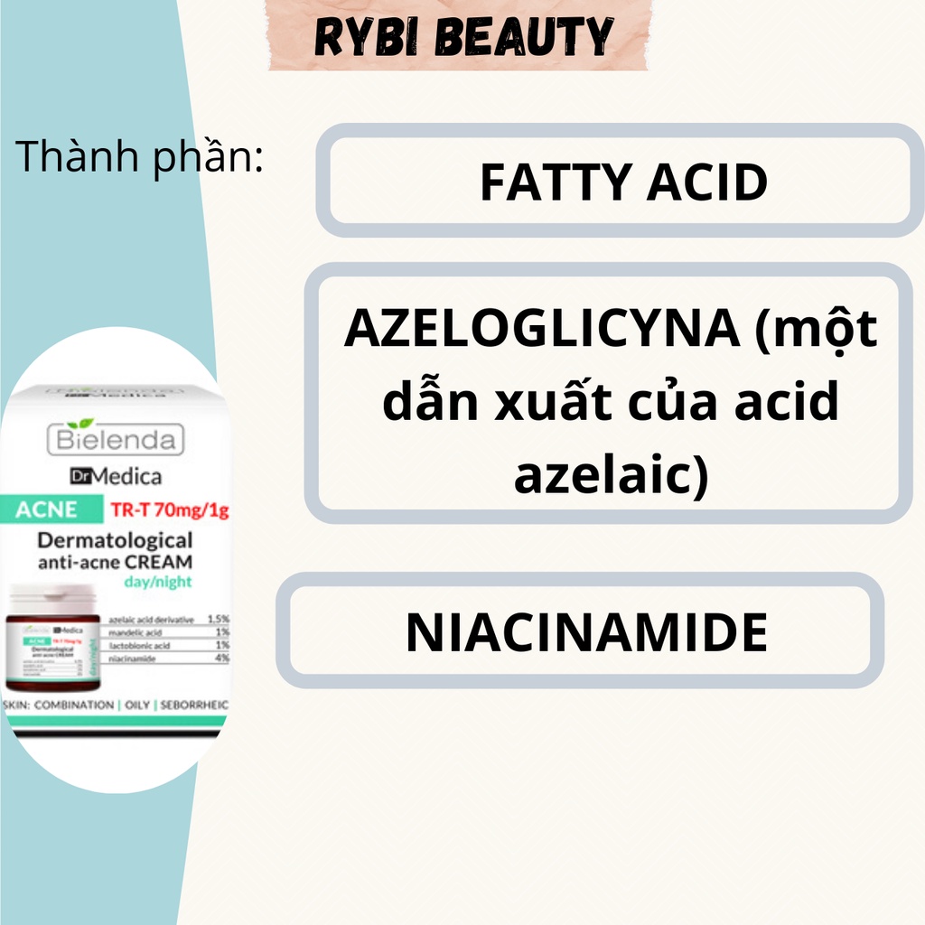 Serum cho da dầu mụn Bielenda Medica Anti Acne loại bỏ mụn mờ thâm tái tạo da