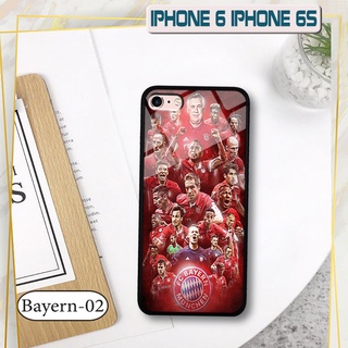 Ốp đội bóng iphone 6/ 6s - lưng kính cường lực