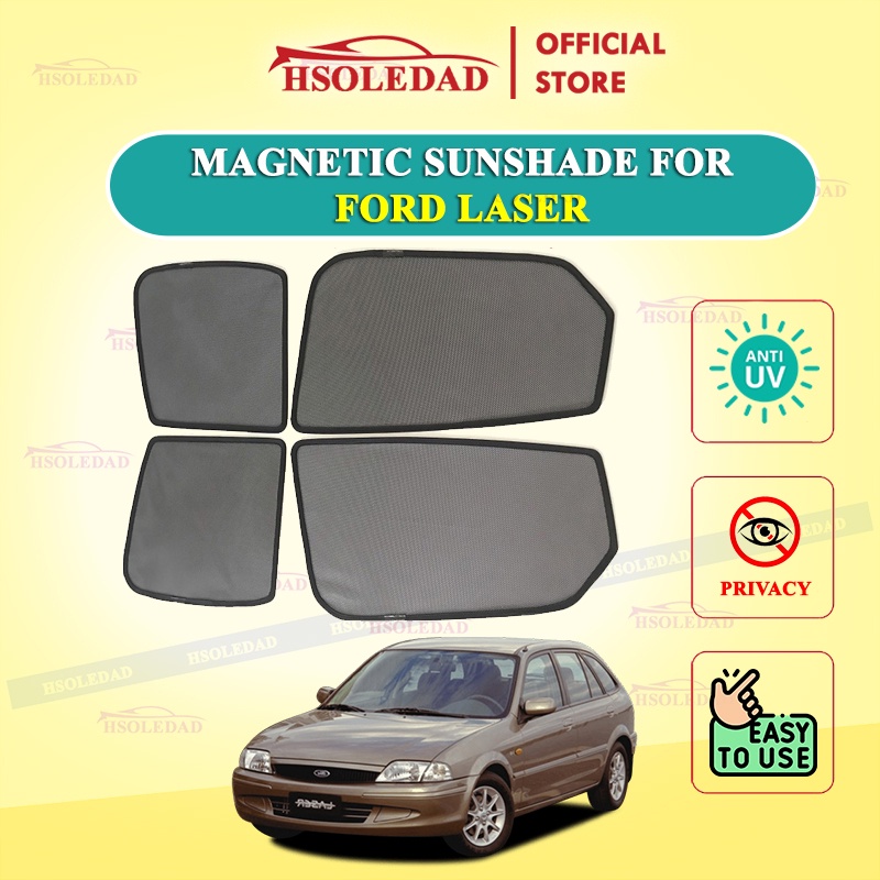 Rèm che nắng nam châm cho xe Ford Laser, bộ 4 tấm cho 4 cửa, hàng loại 1 cao cấp nhất, vừa khít kính