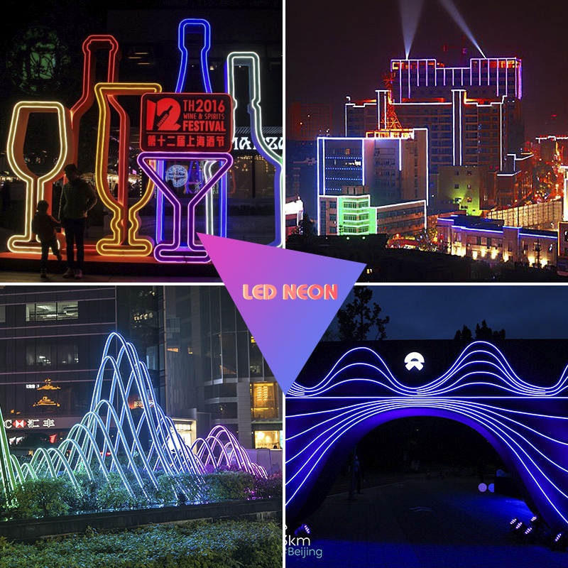 Cuộn 5m LED dây Neon flex 6x12mm 12V 10 màu trang trí uốn chữ taọ hình, giá led dây chưa kèm nguồn adaptor 12V