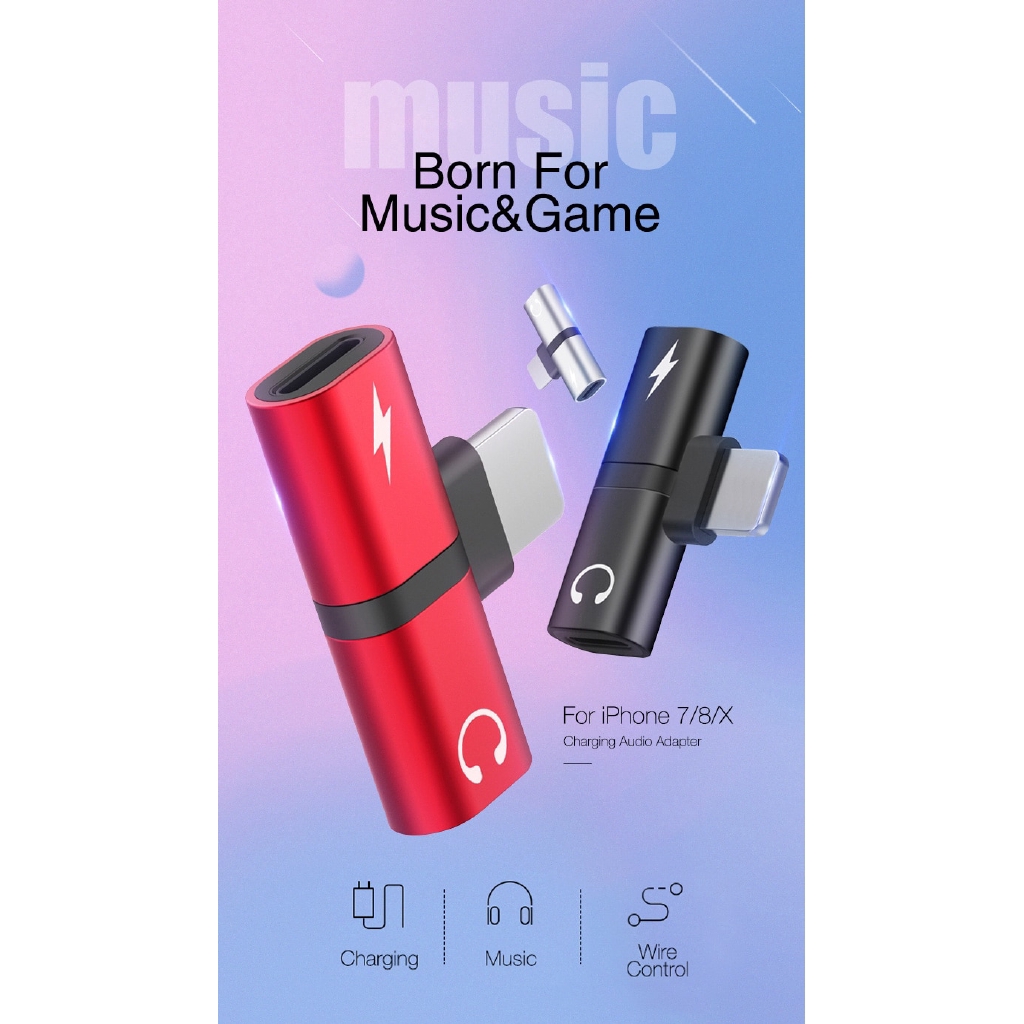 Bộ Chuyển Đổi Âm Thanh Aux Tương Thích Với iPhone Xs Max Xr X 8 7