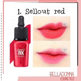 [Màu Đỏ Hồng] Son Kem Lì Peripera Ink Peri's Velvet 8g #01 Sellout Red