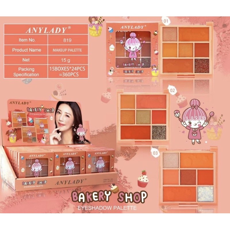 Bảng phấn mắt 7 ô AnyLady Bakery Shop Senabeauty | BigBuy360 - bigbuy360.vn