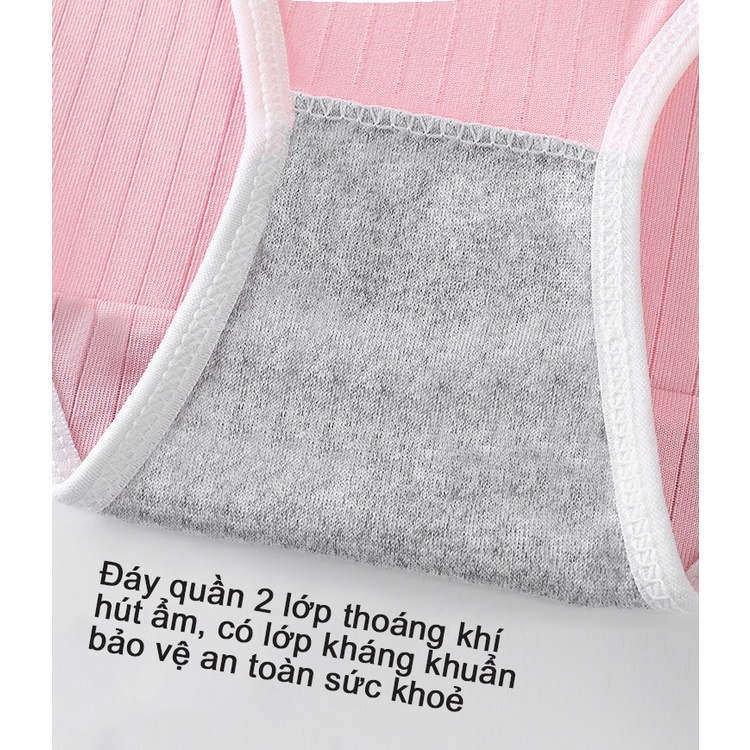 Combo 10 Quần lót nữ cotton kháng khuẩn  phong cách Nhật Bản đính nơ xinh xắn dễ thương quyến rũ - QLN108