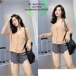 khoác len lông thỏ hàng QC