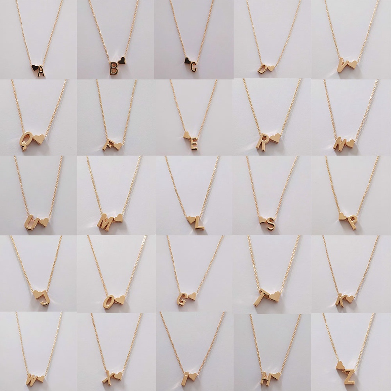 Dây chuyền mặt 26 chữ cái tiếng Anh