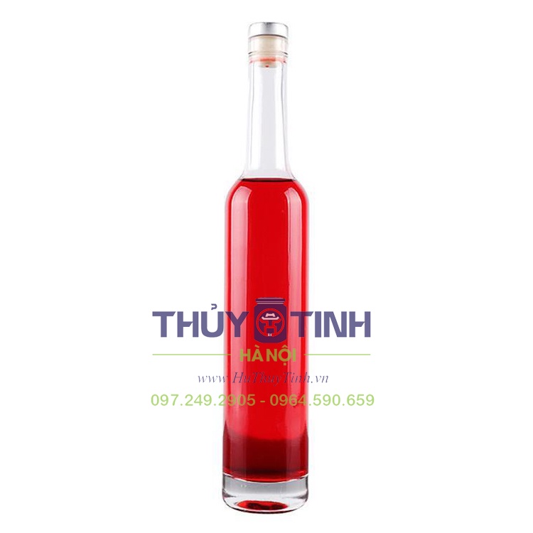 Chai thủy tinh cao cấp đựng rượu dung tích 500ml, 750ml sử dụng nút bấc cao su kín chặt, tiện lợi