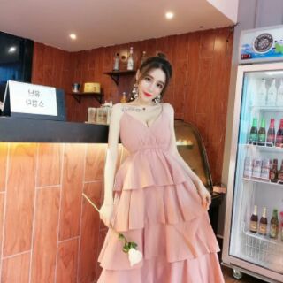 [ Order]  váy hai dây xếp tầng