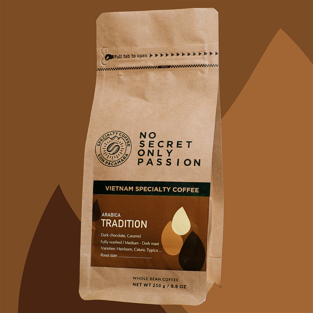 Cà Phê Arabica Traditional Từ Sơn Pacamara - Specialty Coffee Việt - Phù Hợp Phin / Espresso / Pha máy - Rang Đậm Vừa