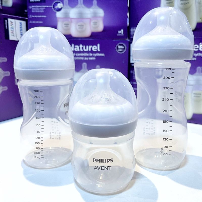Bình sữa Philips Avent Natural 260ml/125ml núm tuỳ chọn