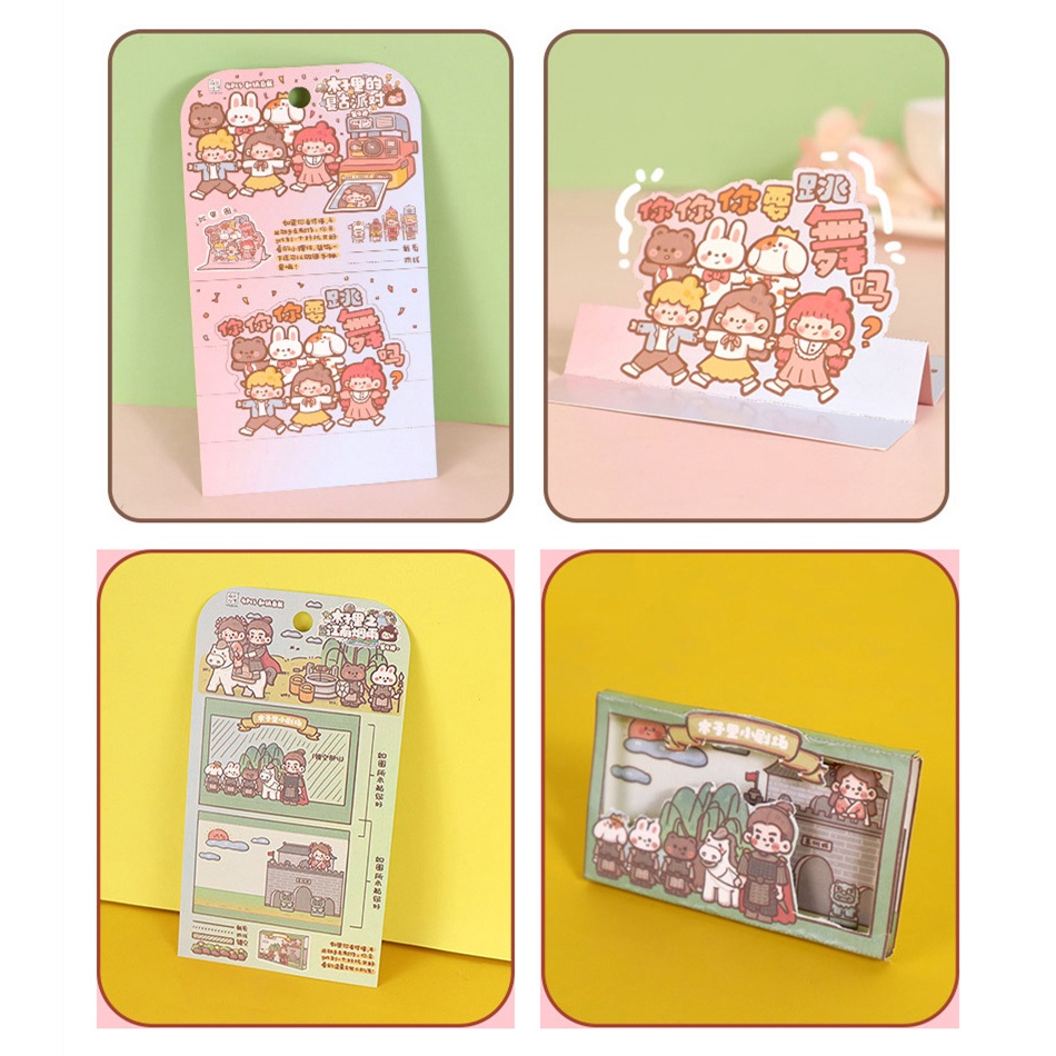 4 Miếng Dán Trang Trí Sổ Lưu Niệm Muzili